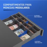 Miniatura 10 de iggual Cajón portamonedas IRON-20 42cm 4+8 negro