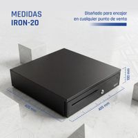 Miniatura 12 de iggual Cajón portamonedas IRON-20 42cm 4+8 negro