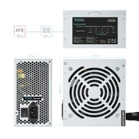 Miniatura 5 de Fuente Alimentación 500W TOOQ  TQAPOLO-500SP No Non-Modular Silver
