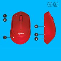 Miniatura 2 de RATON LOGITECH M330 SILENT PLUS ROJO