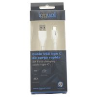 Miniatura 2 de iggual Cable USB-A/USB-C 100 cm blanco Q3.0 3A