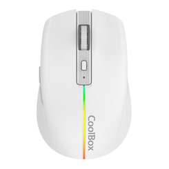 RATON COOLBOX W01 1.600DPI INALAMBRICO BLANCO