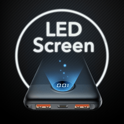 VEGER L10 VG W1105PD PD20W 10000mAh Screen Powerbank