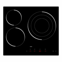 Miniatura 1 de VITROCERAMICA INDEPENDIENTE RADIANTES SVAN SV3601 3 ZONAS COCCION ANCHO 60 CM