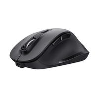 Miniatura 1 de MOUSE TRUST FYDA WIRELESS RECARGABLE CON FORMA CURVA NEGRO.24727