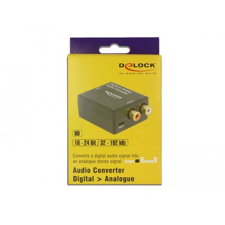 Delock Convertidor de audio Digital Toslink a RCA - Imagen 2 de 5 Delock Convertidor de audio Digital Toslink a RCA - Imagen 2 de 5