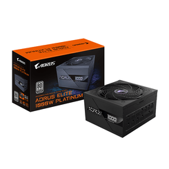 Fuente Alimentación 1000W GIGABYTE  AORUS ELITE P1000W ICE Fuente de Alimentación - PCIe 5.0, 80 PLUS Platinum, Diseño completamente modular, Ventilad