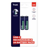 Miniatura 6 de PILAS AA RECARGABLE TRUST USB-C 1700 mAh PACK 2 UNIDADES 25584