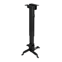 Miniatura 1 de SOPORTE TECHO VIDEO-PROYECTOR TOOQ 20KG 16-65CM INCLINABLE NEGRO
