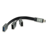 Miniatura 1 de HUB USB 3.1 USB-C CONCEPTRONIC HUBBIES 1 PUERTO USB 3.0 + 2 PUERTOS USB 2.0 COLOR GRIS