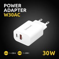 Miniatura 3 de Intenso | Cargador pared W30AC|1xUSB-A 1xUSB-C