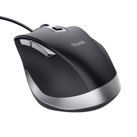 MOUSE TRUST FYDA CON CABLE, 6 BOTONTES, RUEDA DESPLAZAMIENTO 5000DPI NEGRO 24728 - Imagen 3 de 9 MOUSE TRUST FYDA CON CABLE, 6 BOTONTES, RUEDA DESPLAZAMIENTO 5000DPI NEGRO 24728 - Imagen 3 de 9