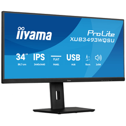 IIYAMA XUB3493WQSU-B6  ProLite 34" LED IPS UltraWide Quad HD HDMI Altavoces