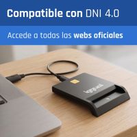 Miniatura 9 de iggual Lector tarjetas ID DNI SIP USB 2.0 negro