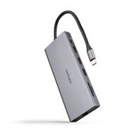 Miniatura 7 de Nanocable Hub 12en1 USB-A/C+HDMI+DP+RJ45+TF+SD+AU