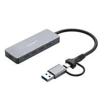 Miniatura 1 de HUB EWENT EW1151 USB-C/USB-A 4 EN 1 4USB-C ADAPTADOR MULTIPUERTO 10GBPS