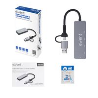 Miniatura 3 de HUB EWENT EW1151 USB-C/USB-A 4 EN 1 4USB-C ADAPTADOR MULTIPUERTO 10GBPS