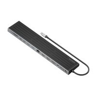 Miniatura 2 de AISENS USB C Dock 13 en 1  USB C A 2xHDMI  1xDisplayPort  1xRJ45  3xUSB A  2xUSB C  1xUSB C PD  1xSD  1xMicro SD  1xAudio  1xRanura Kensington  30cm