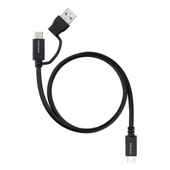 Nanocable Cable USB-C+USB-A/USB-C 3.2 GEN2 0.5M
