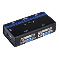 Miniatura 1 de Aisens Conmutador Kvm Vga Usb 1U-2Pc+Cable Negro