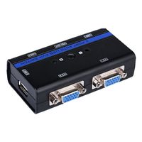 Miniatura 2 de Aisens Conmutador Kvm Vga Usb 1U-2Pc+Cable Negro