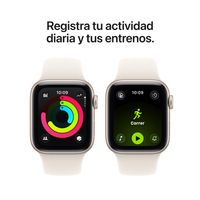 Miniatura 7 de Apple Watch SE 3 GPS + Cellular 40mm Starlight Aluminium Case with Starlight Sport Band - M/L