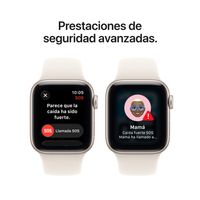 Miniatura 8 de Apple Watch SE 3 GPS + Cellular 40mm Starlight Aluminium Case with Starlight Sport Band - M/L