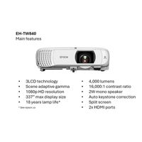 Miniatura 10 de EPSON Proyector EH-TW840 with HC lamp warranty