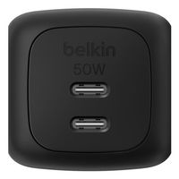 Miniatura 2 de CARGADOR USB GAN BELKIN WCH019kqBK 50W 2xUSB-C PD PPS DISE??O COMPACTO COLOR NEGRO