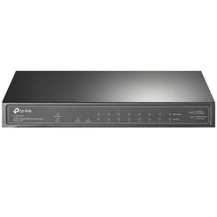 10-PORT 1G POE+ SWITCH 63W POE POWER STEEL CASE IN