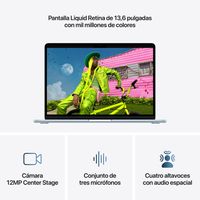 Miniatura 6 de MacBook APPLE Air 13" M5 chip with 10-core CPU and 10-core GPU, 24GB, 1TB SSD - Sky Blue