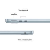 Miniatura 7 de MacBook APPLE Air 13" M5 chip with 10-core CPU and 10-core GPU, 24GB, 1TB SSD - Sky Blue