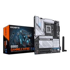 GIGABYTE Intel  B860 GAMING X WIFI6E Placa base - CPUs Intel Core Ultra, VRM de 12+1+2+1 fases, hasta 9066MHz DDR5, 1xPCIe 5.0 + 2xPCIe 4.0 M.2, LAN 2