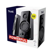 Miniatura 5 de ALTAVOCES TRUST 2.0 TYTAN 18W RMS 36W MAX AUTOALIMENTADO USB CONEXION FRONTAL AURICULARES NEGRO  21560