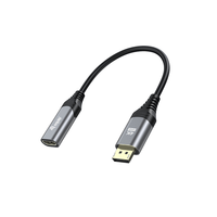 Miniatura 1 de CABLE ADAPTADOR DISPLAYPORT 1.2 A HDMI HEMBRA 4K 0,15CM EQUIP