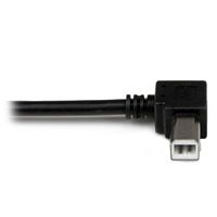 Miniatura 2 de Cable Adaptador USB 2m para Impresora Acodado - 1x USB A Macho - 1x US