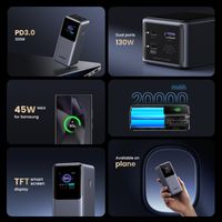 Miniatura 5 de UGREEN POWER BANK NEXODE 130W - 20000MAH - CARGA RAPIDA - GRIS