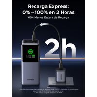Miniatura 22 de UGREEN POWER BANK NEXODE 130W - 20000MAH - CARGA RAPIDA - GRIS