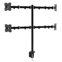 Miniatura 1 de SOPORTE DE MESA PARA CUATRO MONITORES DE 10"- 27"  BRAZOS CON 1 CODO Y SOPORTES ORIENTABLES MAX. 200x200 HASTA 10KG POR BRAZO