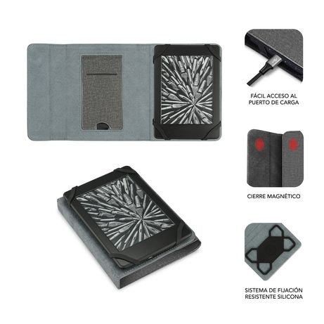 FUNDA EBOOK SUBBLIM 6´´ GREY - Imagen 4 de 5 FUNDA EBOOK SUBBLIM 6´´ GREY - Imagen 4 de 5