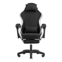 Miniatura 1 de SILLA GAMER MARS GAMING MGCXFGRBL NEGRA Y BLANCA RECLINABLE REPOSABRAZO AJUSTABLE REPOSAPIES COJINES