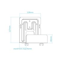 Miniatura 8 de SOPORTES PARED REPRODUCTOR/ROUTER/MINIPC TOOQ TQMPM4776 MAX.5KG NEGRO