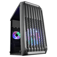 Miniatura 1 de CAJA MICROATX COMPACTA MARS GAMING MC-S2 BLACK FRONTAL CON VENTILADOR FRGB  VENTANA LATERAL SIN FUENTE DE ALIMENTACION