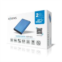 Miniatura 3 de AISENS Caja Externa 2,5" ASE-2525BLU 9.5mm SATA a USB 3.0/USB3.1 Gen1, Azul