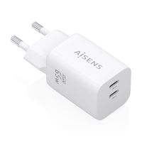 Miniatura 2 de AISENS Cargador GaN 65W  2xUSB C PD3 0 QC4 0  Blanco