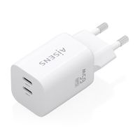 Miniatura 3 de AISENS Cargador GaN 65W  2xUSB C PD3 0 QC4 0  Blanco