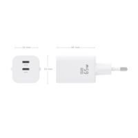 Miniatura 5 de AISENS Cargador GaN 65W  2xUSB C PD3 0 QC4 0  Blanco