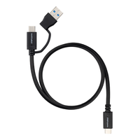 Miniatura 1 de Nanocable Cable USB-C+USB-A/USB-C 3.2 GEN2 1 M