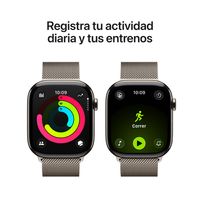 Miniatura 5 de Apple Watch Series 11 GPS + Cellular 46mm Natural Titanium Case with Natural Milanese Loop - S/M
