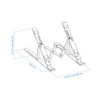 Miniatura 7 de ATRIL PLEGABLE TOOQ TQLRS0033 PARA PORTATILES,TABLETS,MOVILES Y LIBROS